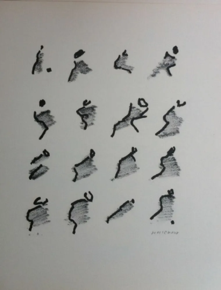 Litografia Michaux - Par la voie des rythmes 159