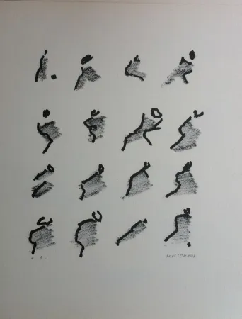 Litografia Michaux - Par la voie des rythmes 159