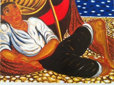 Serigrafia Migneco - Senza titolo