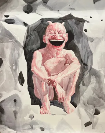 Litografia Minjun - Smile-ISM , nº 26