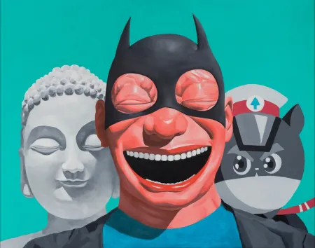 Serigrafia Minjun - The Three Musketeers