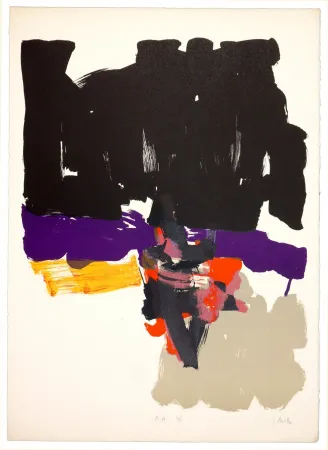 Litografia Miotte - Sans titre