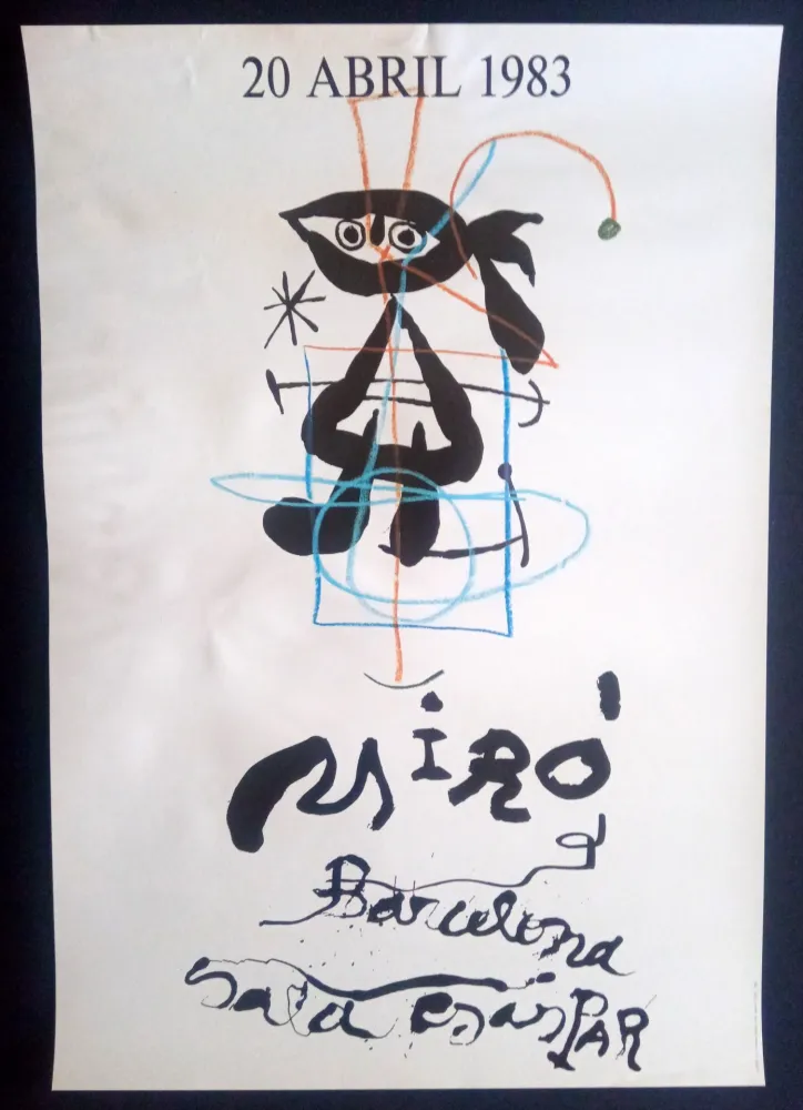 Cartaz Miró - 20 Abril 1983 Sala Gaspar