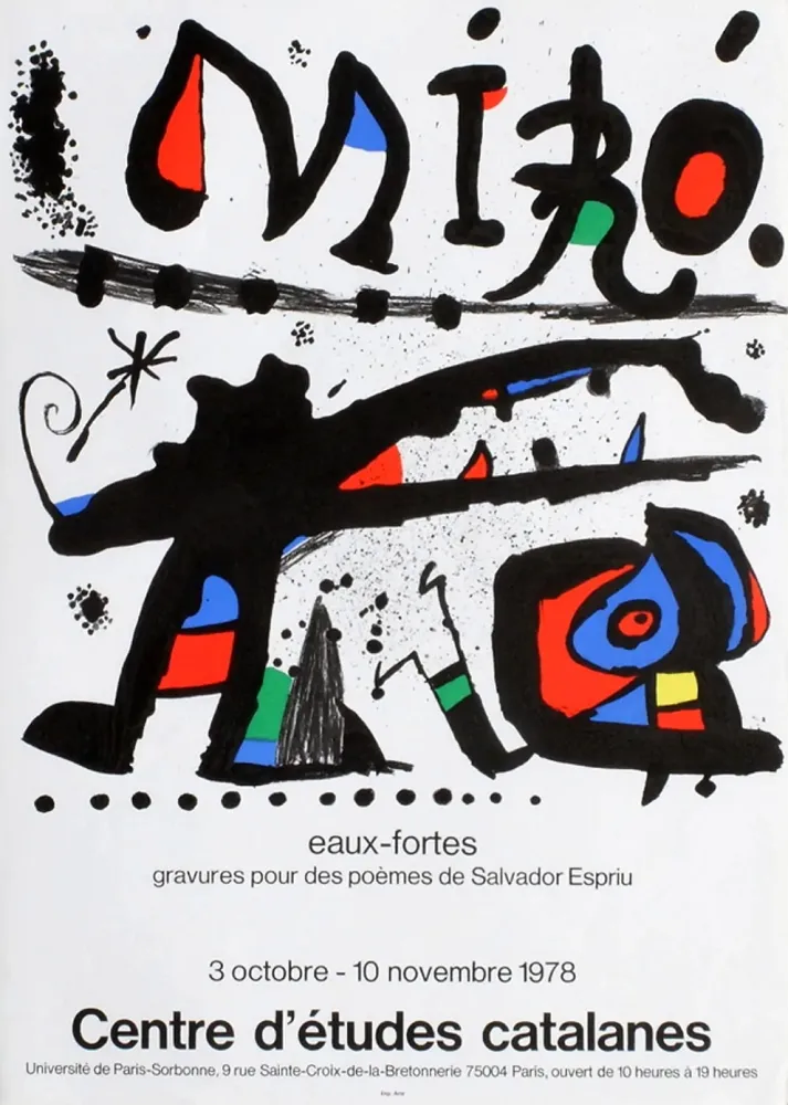 Cartaz Miró - Affiche originale 