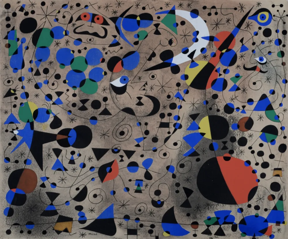 Estêncil Miró (After) - La Poétesse (From Constellations), 1959