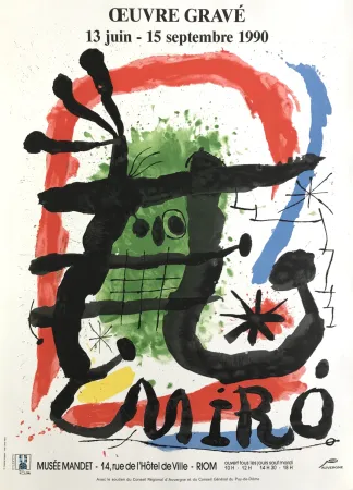 Cartaz Miró (After) - Musée Mandet, Riom