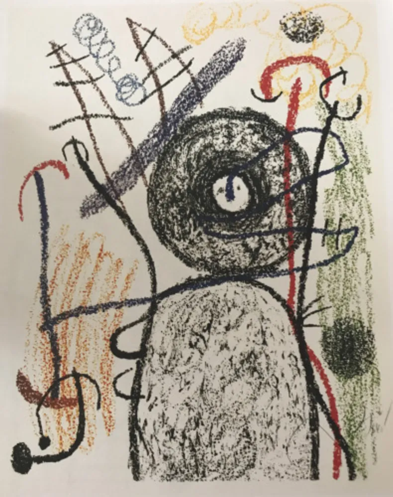 Litografia Miró - Album 21, plate 14 - M1139