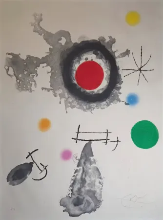 Água-Forte E Água-Tinta Miró - Astre et Fumée (Star and Smoke)