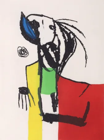 Água-Tinta Miró - Chanteur des Rues. No IV