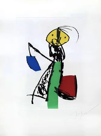 Gravura Miró - Chanteurs des rues