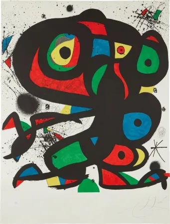 Litografia Miró - Colpir sense nafrar 2