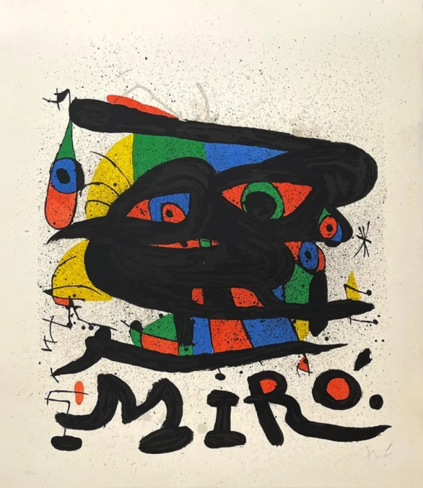 Litografia Miró - Composition
