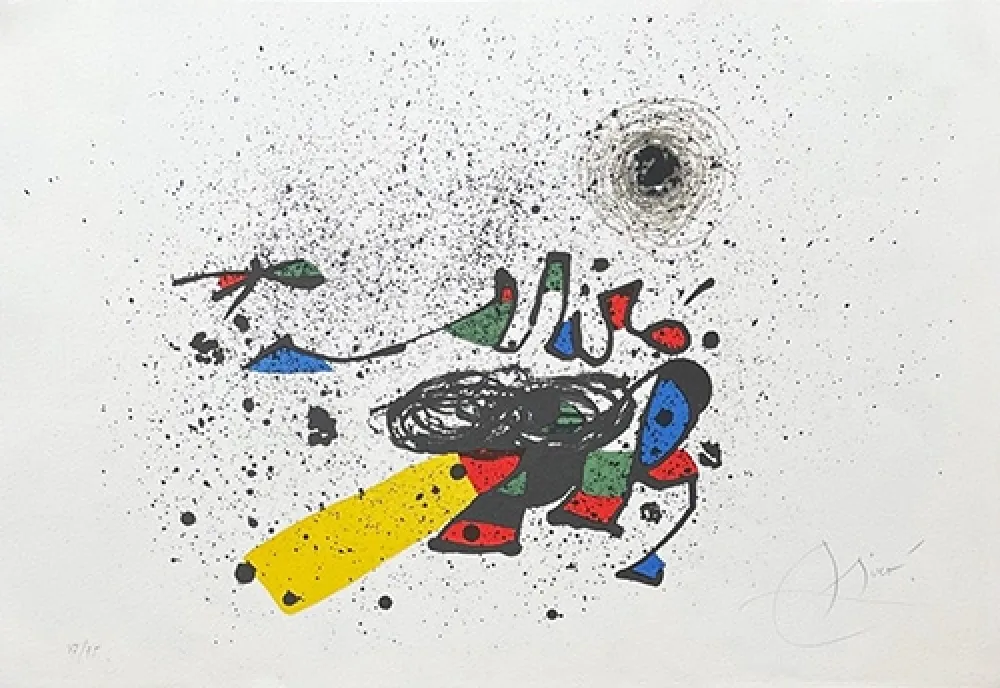 Litografia Miró - Composition