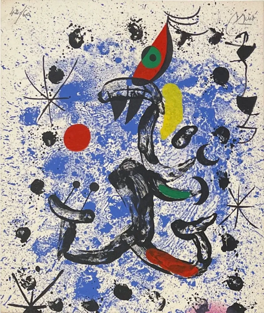 Litografia Miró - Composition