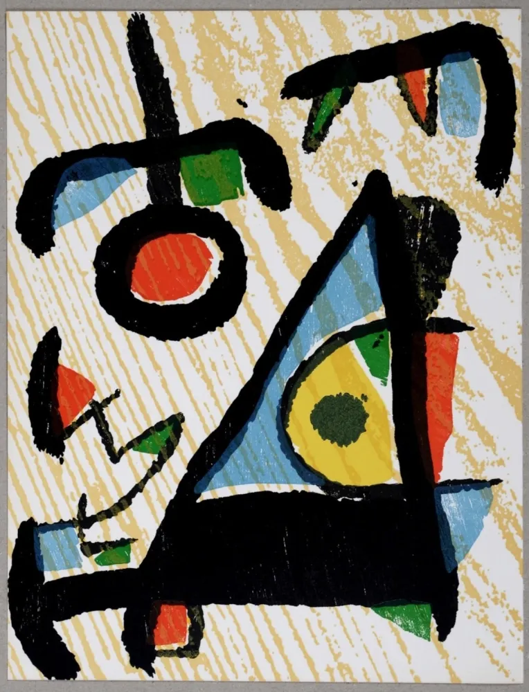 Xilogravura Miró - Composition