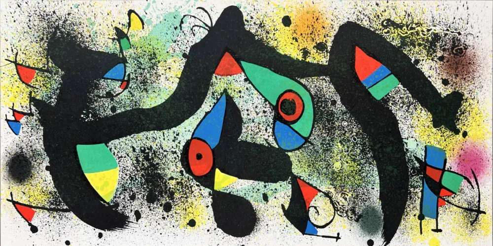 Litografia Miró - Composition