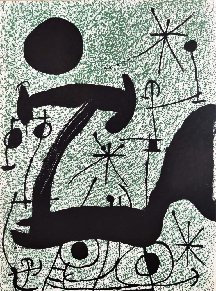 Litografia Miró - Composition
