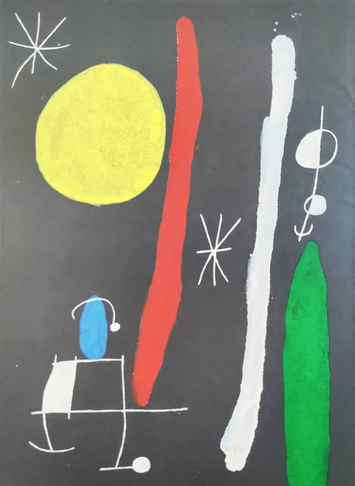 Litografia Miró - Composition