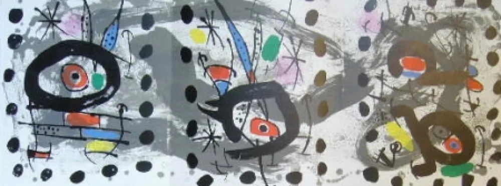 Litografia Miró - Composition