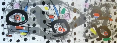 Litografia Miró - Composition