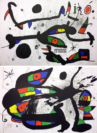 Livro Ilustrado Miró - Derrière Le Miroir n° 231 . MIRÓ. SCULPTURES. 2 LITHOGRAPHIES ORIGINALES (1978).