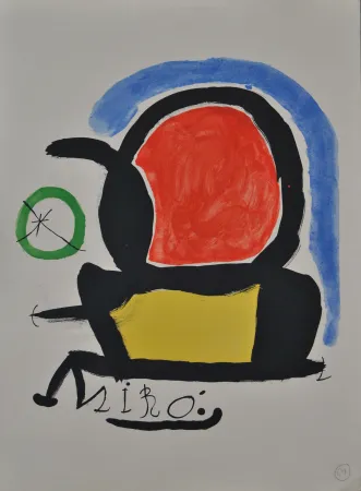 Litografia Miró - El tapiz de Tarragona