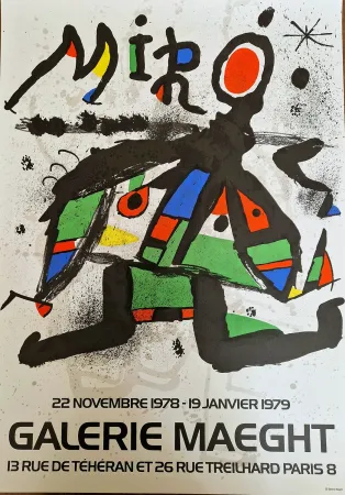 Cartaz Miró - Exposition a la Galerie Maeght 1978