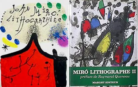 Livro Ilustrado Miró - F. Mourlot. - P. Cramer: MIRO LITHOGRAPHE I - IV. 1930 - 1972 (catalogue raisonné des lithographies 1930-1972)