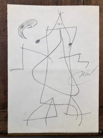 Água-Forte Miró - Femme devant la lune