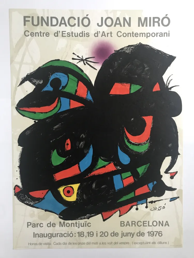 Cartaz Miró - Fundació Joan Miró / Centre d'Estudis d'Art Contemporani