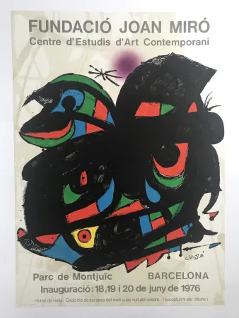 Cartaz Miró - Fundació Joan Miró / Centre d'Estudis d'Art Contemporani