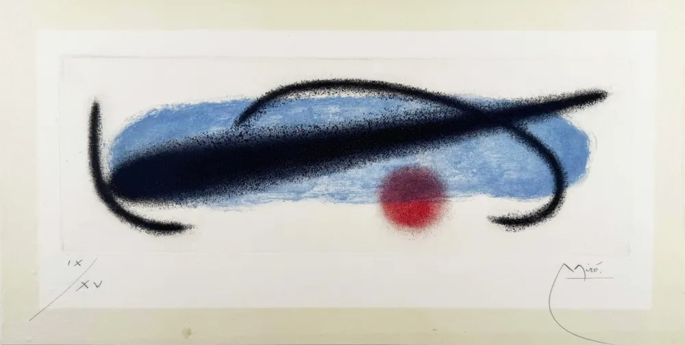 Água-Forte E Água-Tinta Miró - Fusées 1 