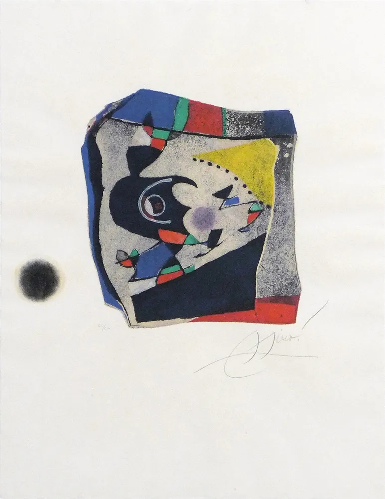 Gravura Miró - Gaudí IX