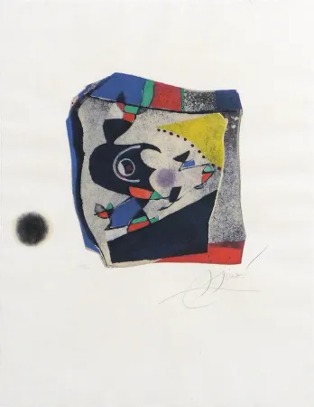 Gravura Miró - Gaudí IX