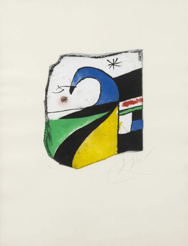 Gravura Miró - Gaudí X