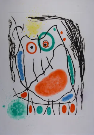 Água-Forte E Água-Tinta Miró - Grand duc I 