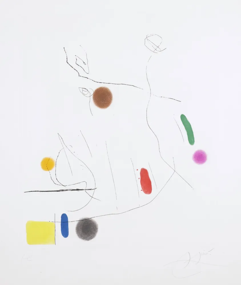 Água-Tinta Miró -  Gravé sur le Givre I