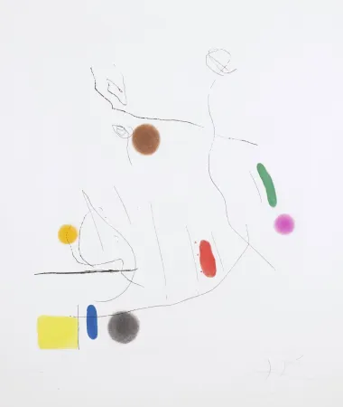 Água-Tinta Miró -  Gravé sur le Givre I