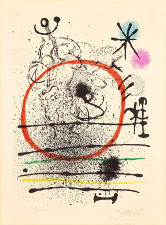 Litografia Miró - Herbes d'été (Summer Grasses)