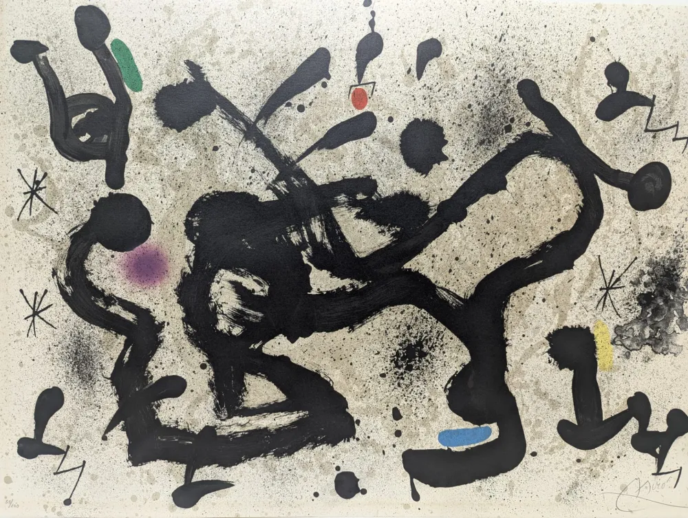 Litografia Miró - Homenatge a Joan Prats 