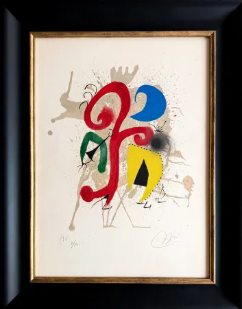 Litografia Miró - JARDIN AU CLAIR DE LUNE