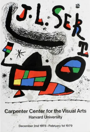 Cartaz Miró - J.L. SERT. Carpenter Center for the Visual Arts. Harvard University 1978-1979.