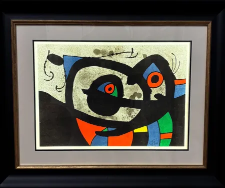 Litografia Miró - Joan Mirò(1893–1983 ) - El legarto de las plumas de oro (Le lèzard aux plumes d'or) -Lithograph on Japanese paper - 1971