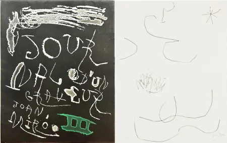 Água-Forte E Água-Tinta Miró - Journal d'un Graveur (INCLUDE THE ORIGINAL FOULDER)