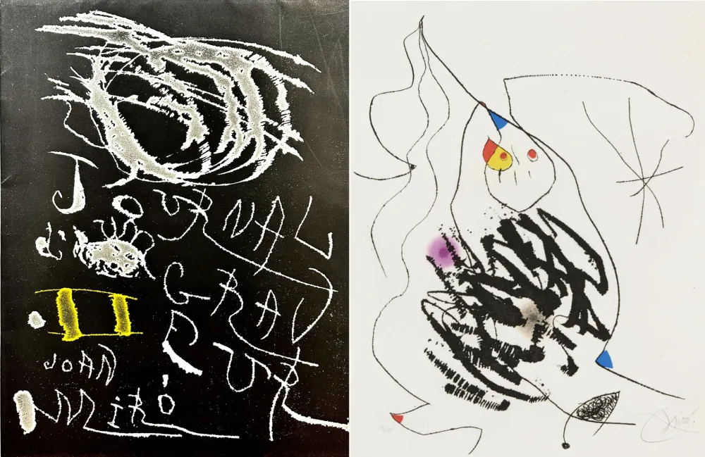Água-Forte E Água-Tinta Miró - Journal d'un Graveur (INCLUDE THE ORIGINAL FOULDER)