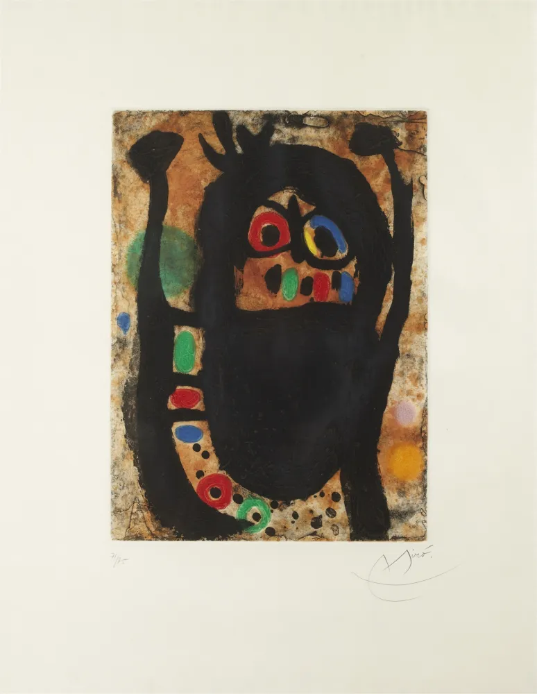 Água-Forte E Água-Tinta Miró - La Femme aux Bijoux