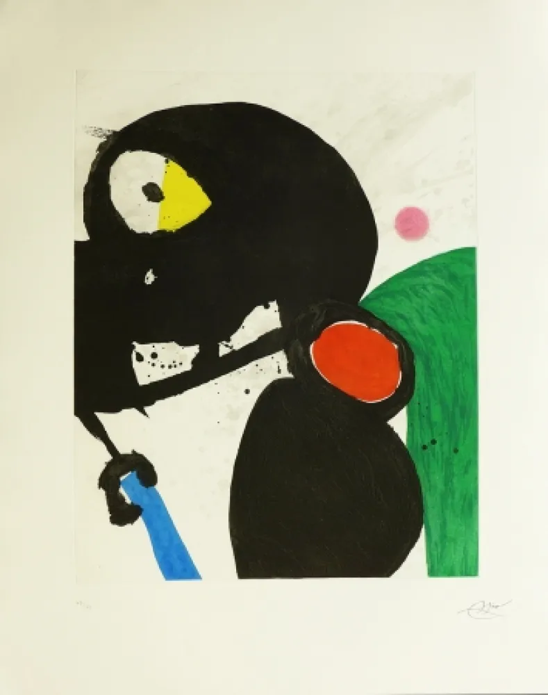 Gravura Miró - La mangeuse de crabes