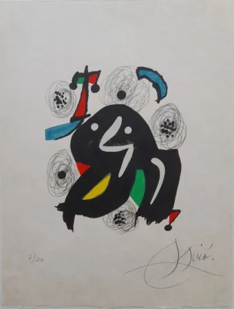 Litografia Miró - La mélodie acide 