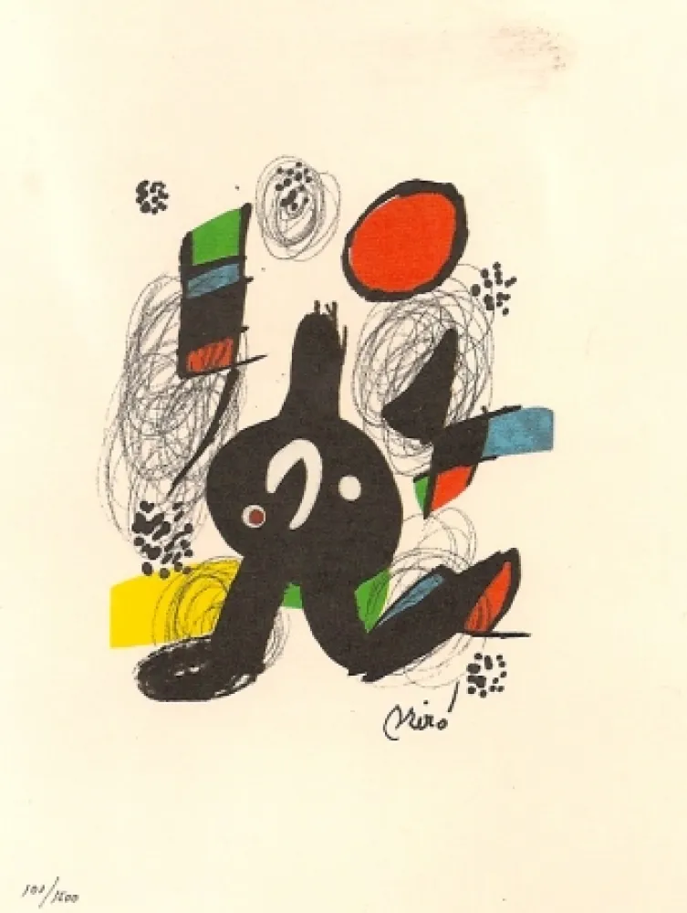 Litografia Miró - La Melodie Acide 
