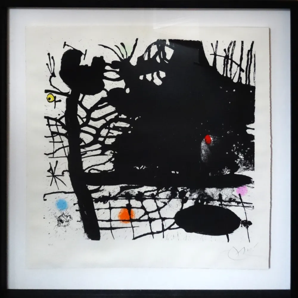 Litografia Miró - La nuit tentaculaire